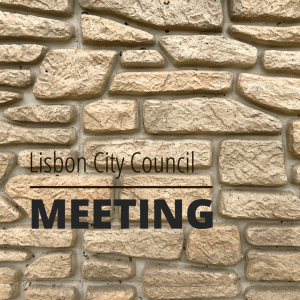 City Council Meeting @ Lisbon High School commons area