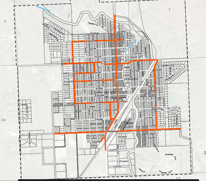 Snow emergency route