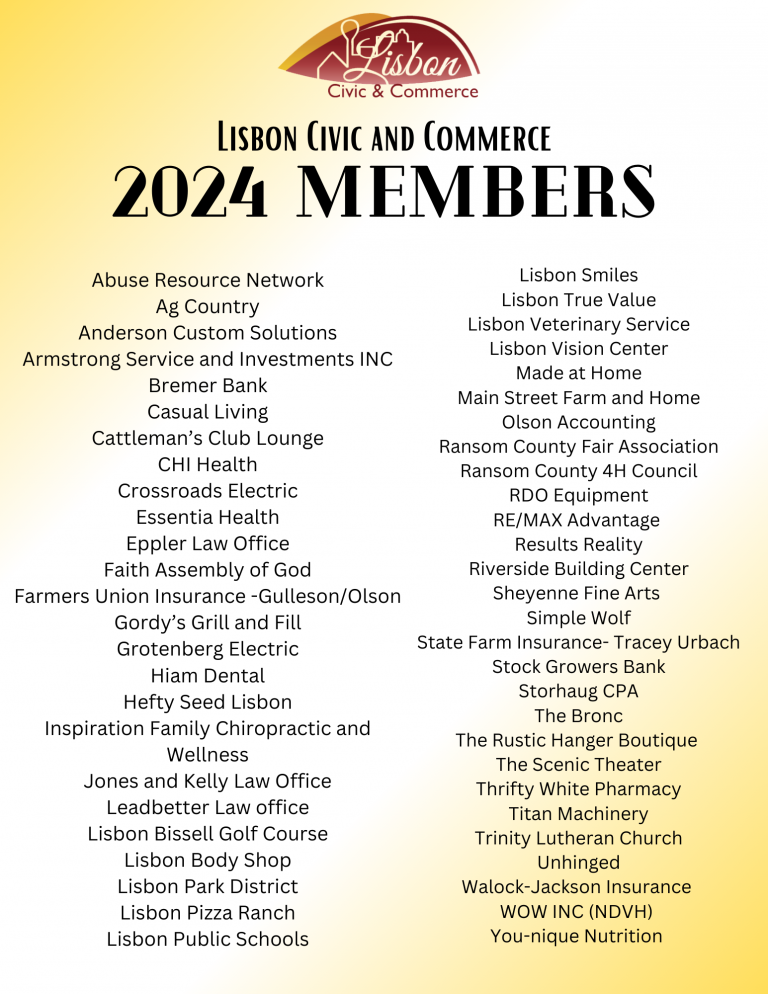 Civic and Commerce City of Lisbon, ND